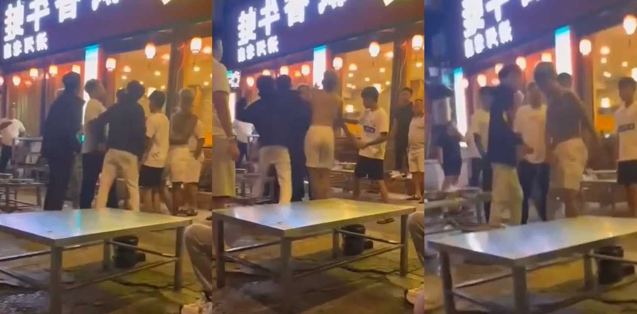 济南24W粉丝抖音男网红副官烧烤打架事件4