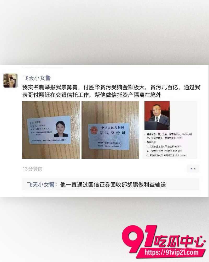 飞天小女警实名举报舅舅付胜华 9