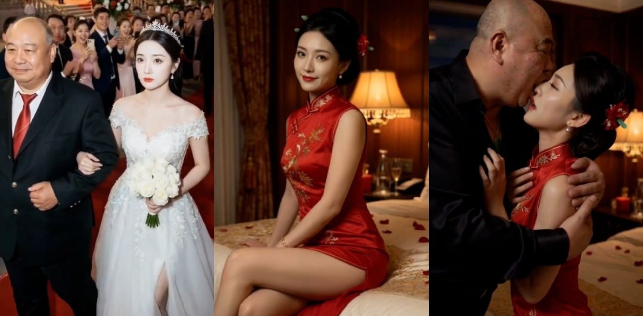 AI短剧 新婚之夜惨变公公肉便器老爸先操儿媳8